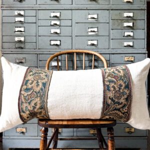 Vintage French Fabric Pillow
