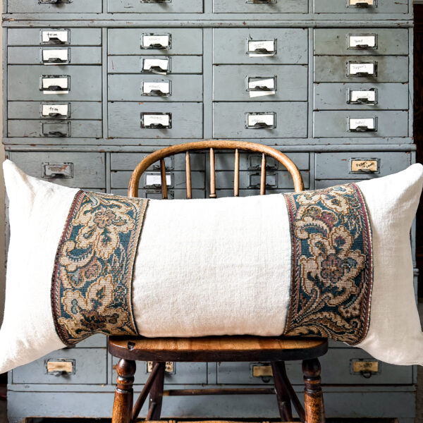 Vintage French Fabric Pillow