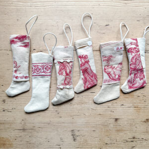 Set of 6 Tiny Stockings