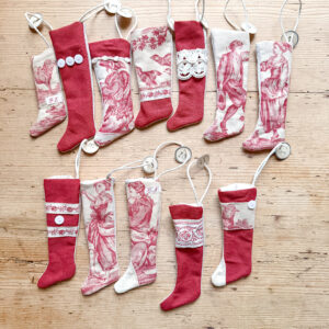 Set of 12 Tiny Stockings