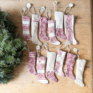 Set of 12 Tiny Stockings