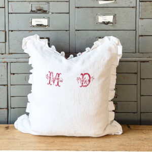 Vintage French Fabric Pillow