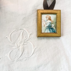 Tiny French Watercolor Painting