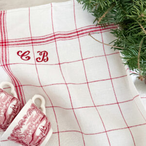 Vintage French Tea Towel