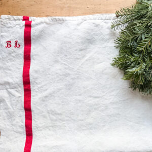 Vintage French Tea Towel