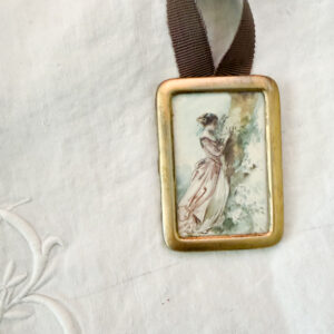 Tiny French Watercolor Painting