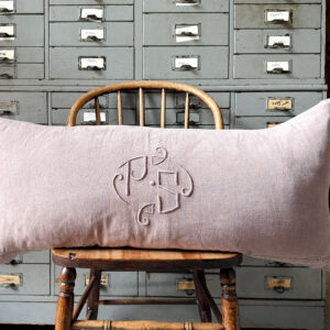 Vintage French Fabric Pillow