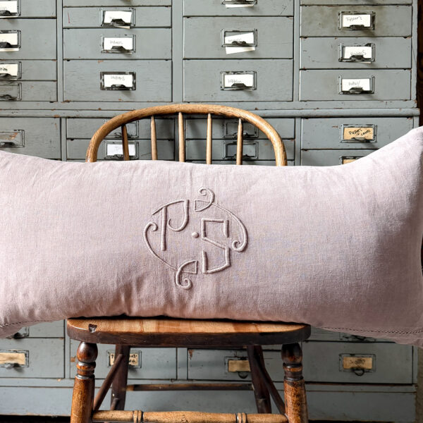 Vintage French Fabric Pillow