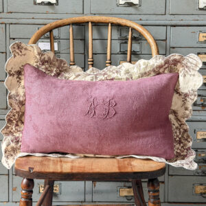 Vintage French Fabric Pillow