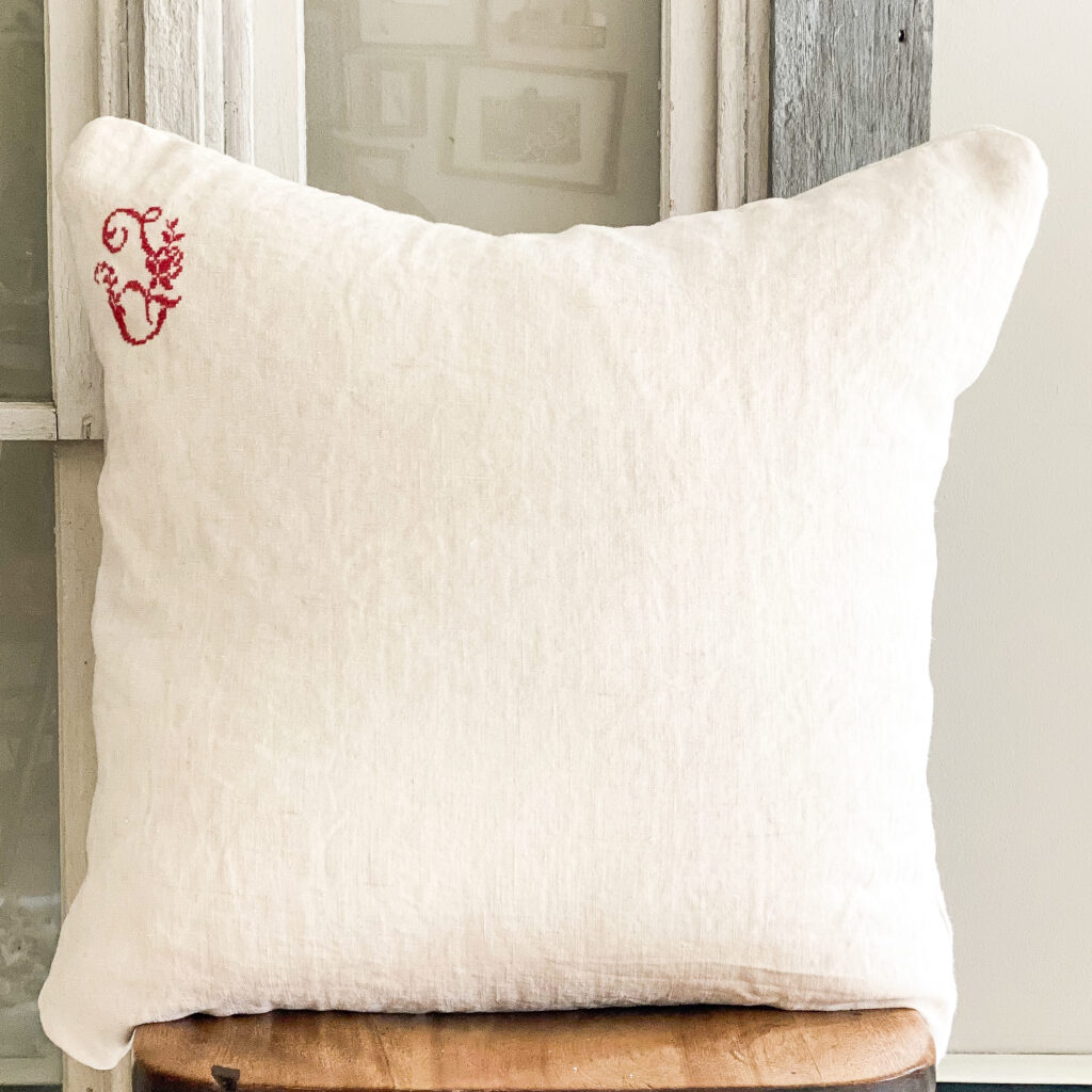 Vintage French Linen Pillow Slip Penny & Ivy